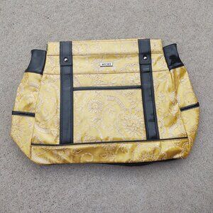 MICHE RETIRED ALLI GOLD BLACK YELLOW FLOWER PRIMA SHELL BAG FITS PRIMA BAG BASE